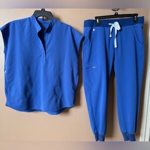 Figs scrubs Denim PO#1660. S Rafaela/MP joggers. Good condition. $65.